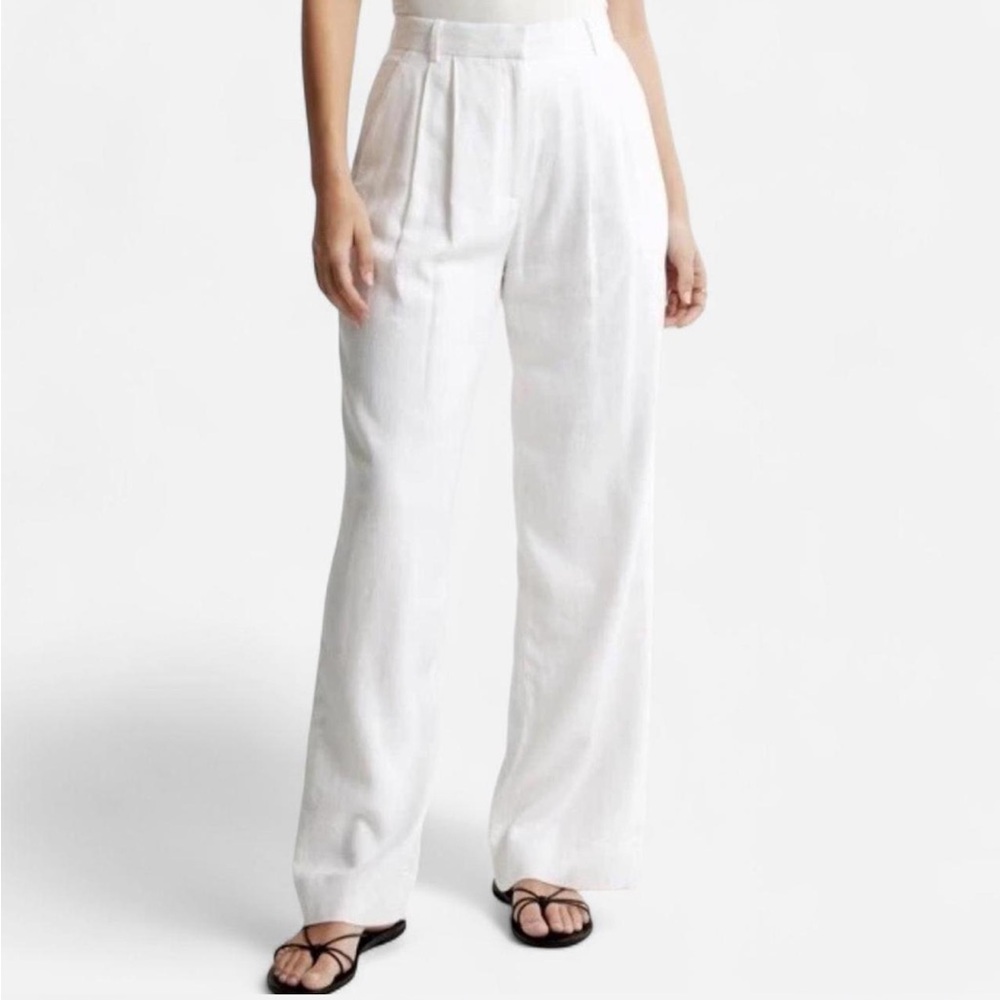 abercrombie sloane curve love linen trousers